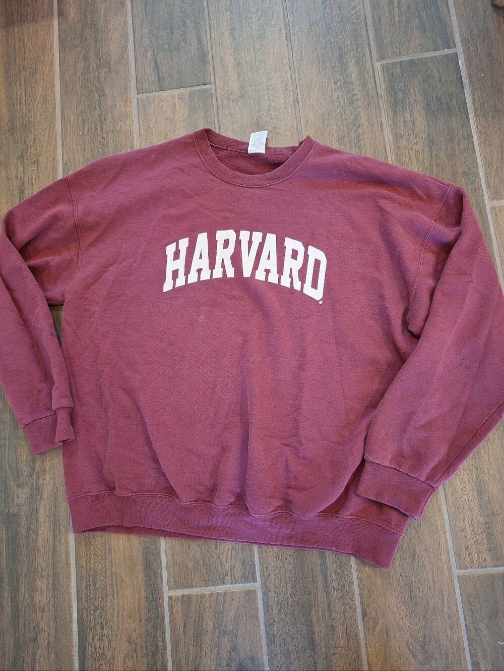 Vintage Harvard Marroon Crewneck Sweatshirt Size 2X